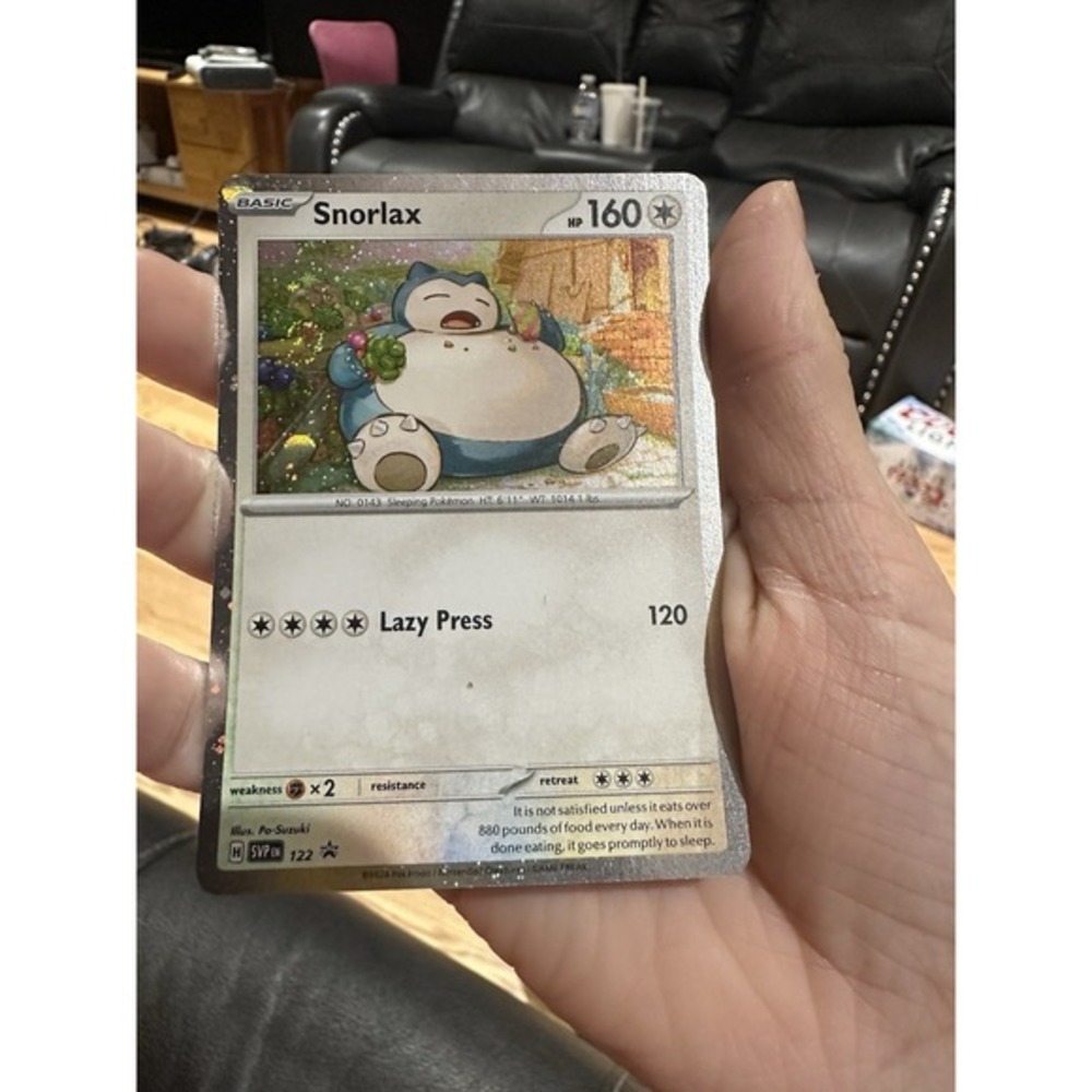 Snorlax 122 promo Fart Swirl🌀🌀near mint cosmos holo